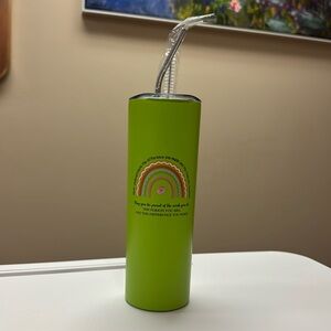 NWOT Green Quote Tumbler